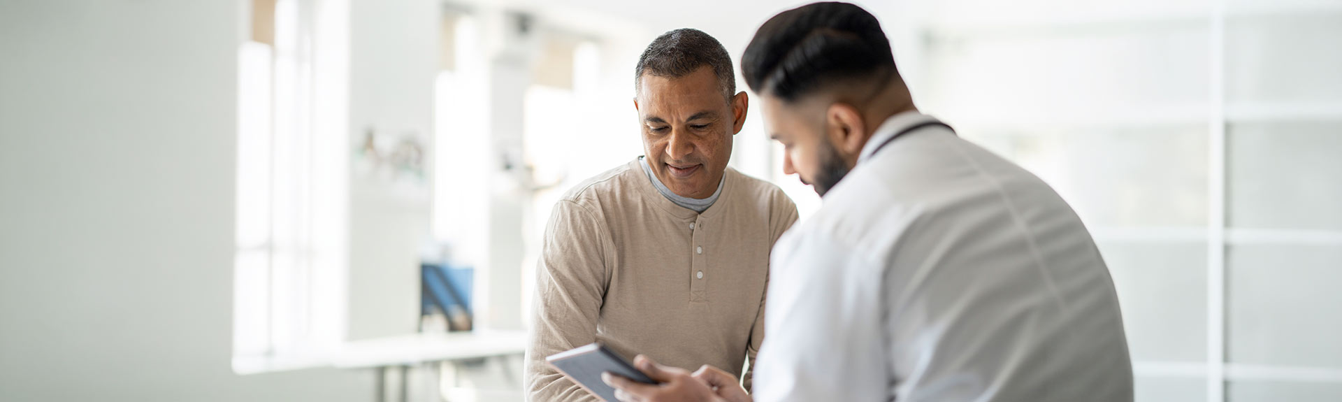 Image of doctor with patient