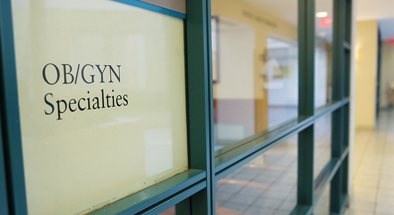 image of entrance to obgyn specialty service area