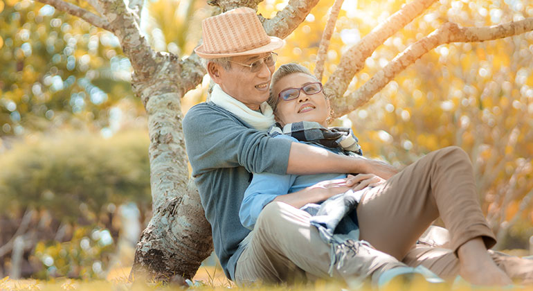 Elderly couple