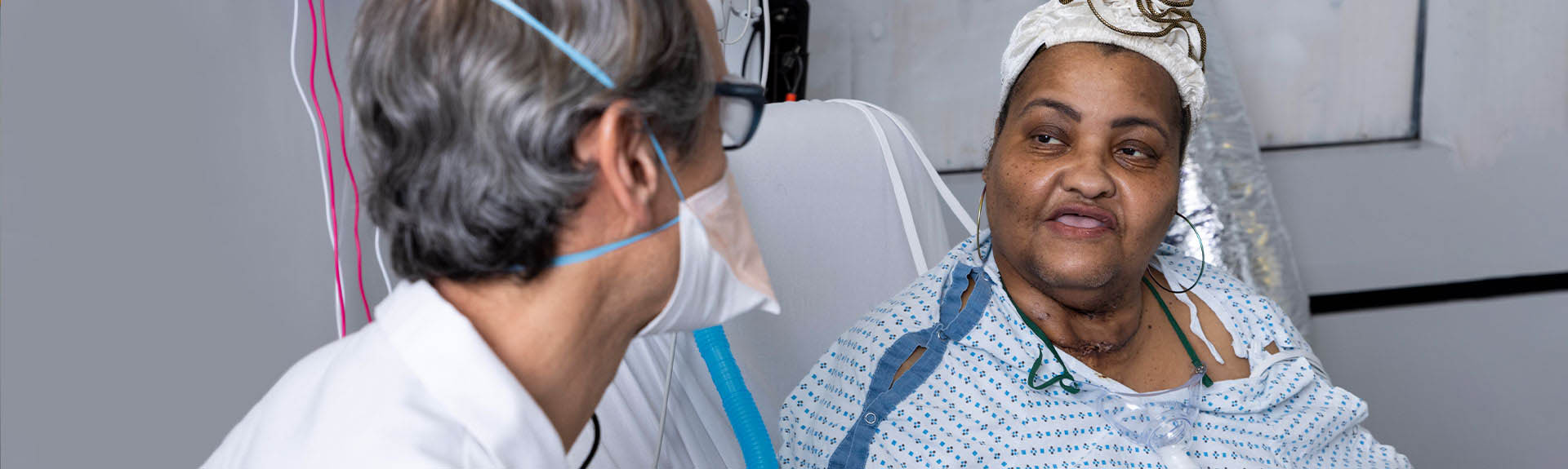 Surgeon and patient