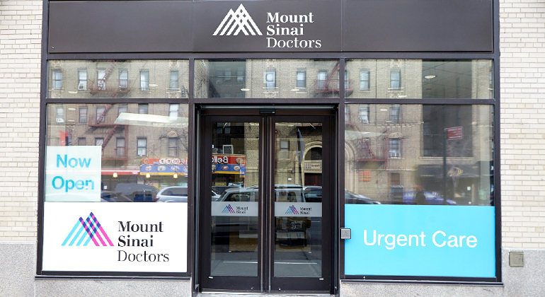 exterior view of the Mount Sinai Urgent Care Inwood office