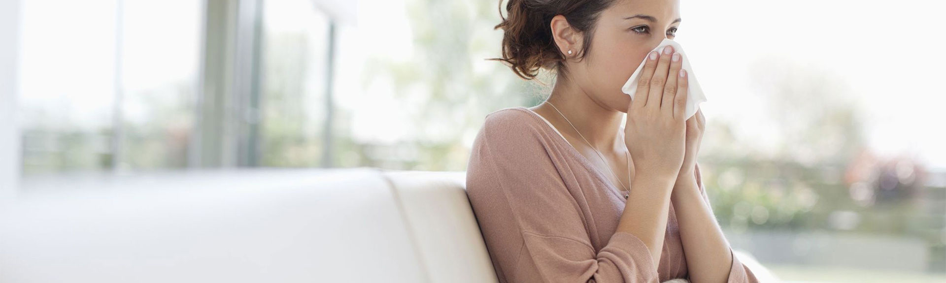 Woman needing online doctor consultation