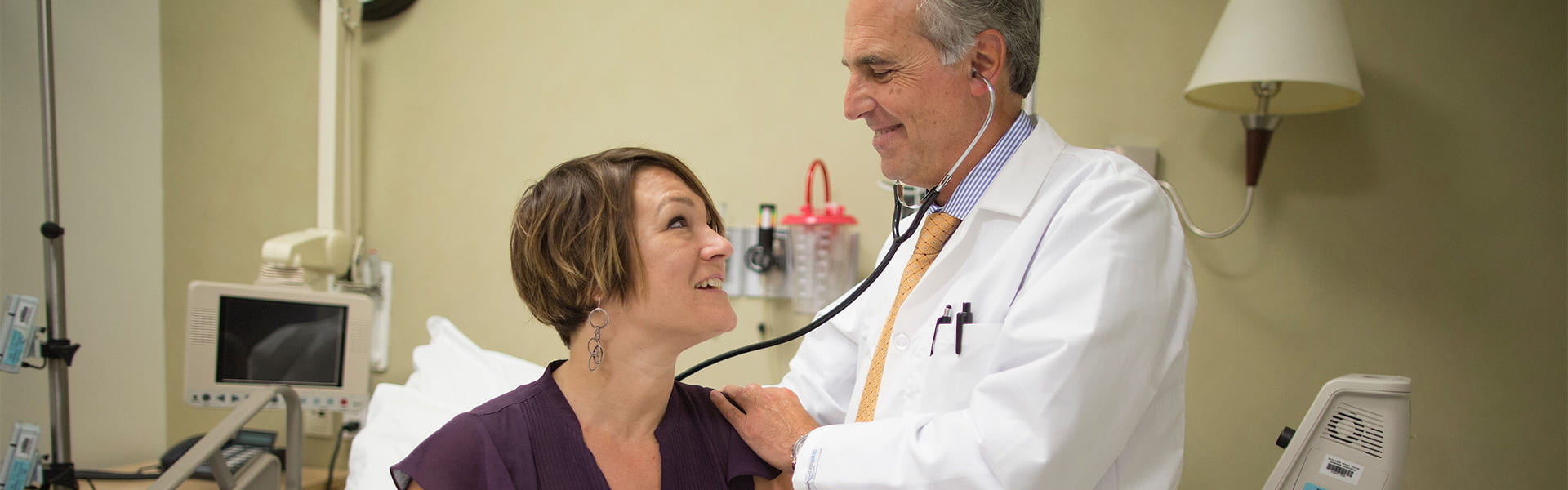 Image of Dr. Luis Isola with patient, Bone Marrow Transplant