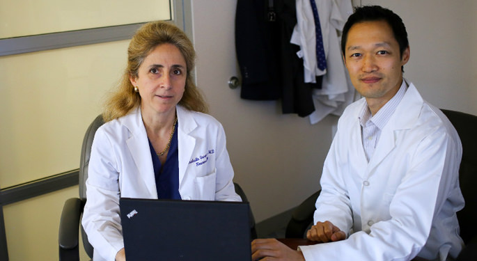 image of Dr. Germano and another physician in an office