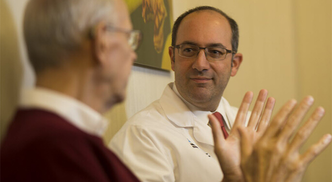 Image of Dr. Sander Florman with patient, Liver Transplant