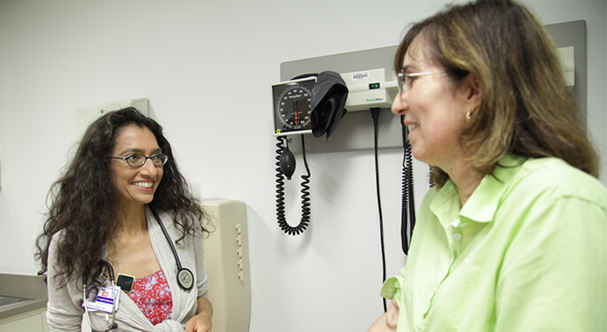 Image of Dr. Vinita Sehgal with patient, Kidney and Pancreas Transplant