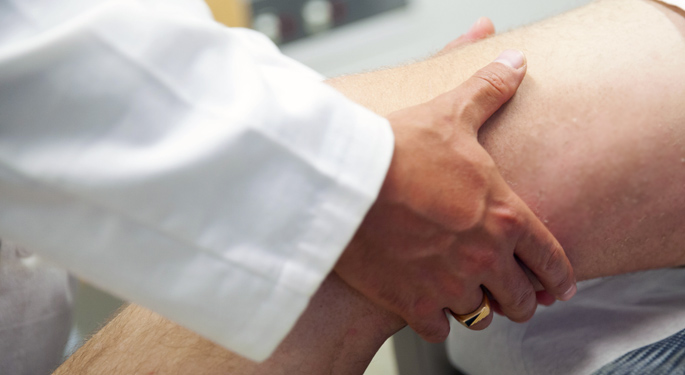 Generic image of orthopedic physician examining a patient