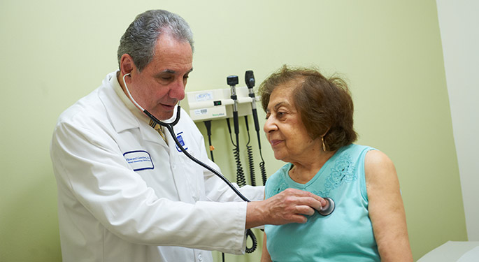 Image of doctor with patient