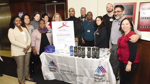 Community Outreach Mount Sinai Beth Israel Institute for Advanced Medicine Free HIV Testing group shot