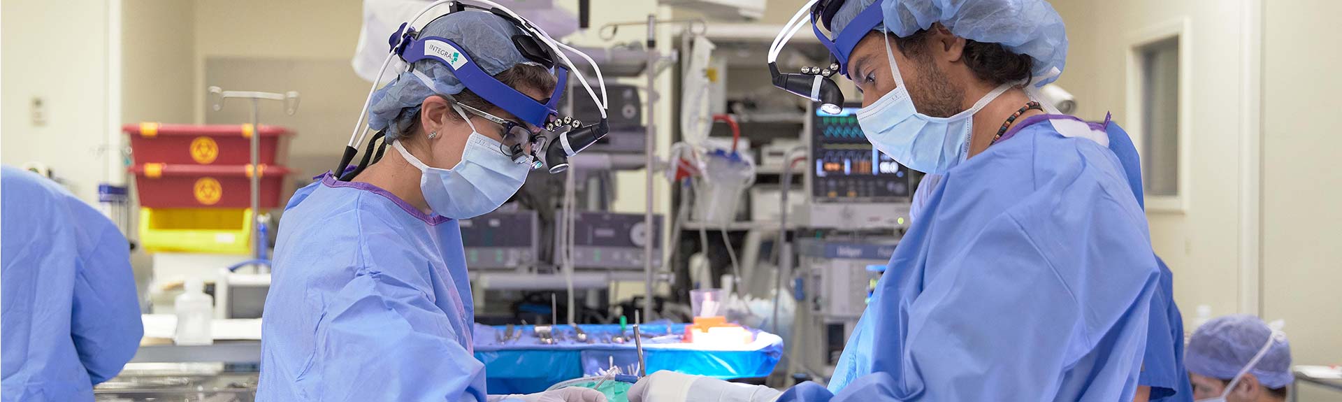 Image of two surgeons in operating room